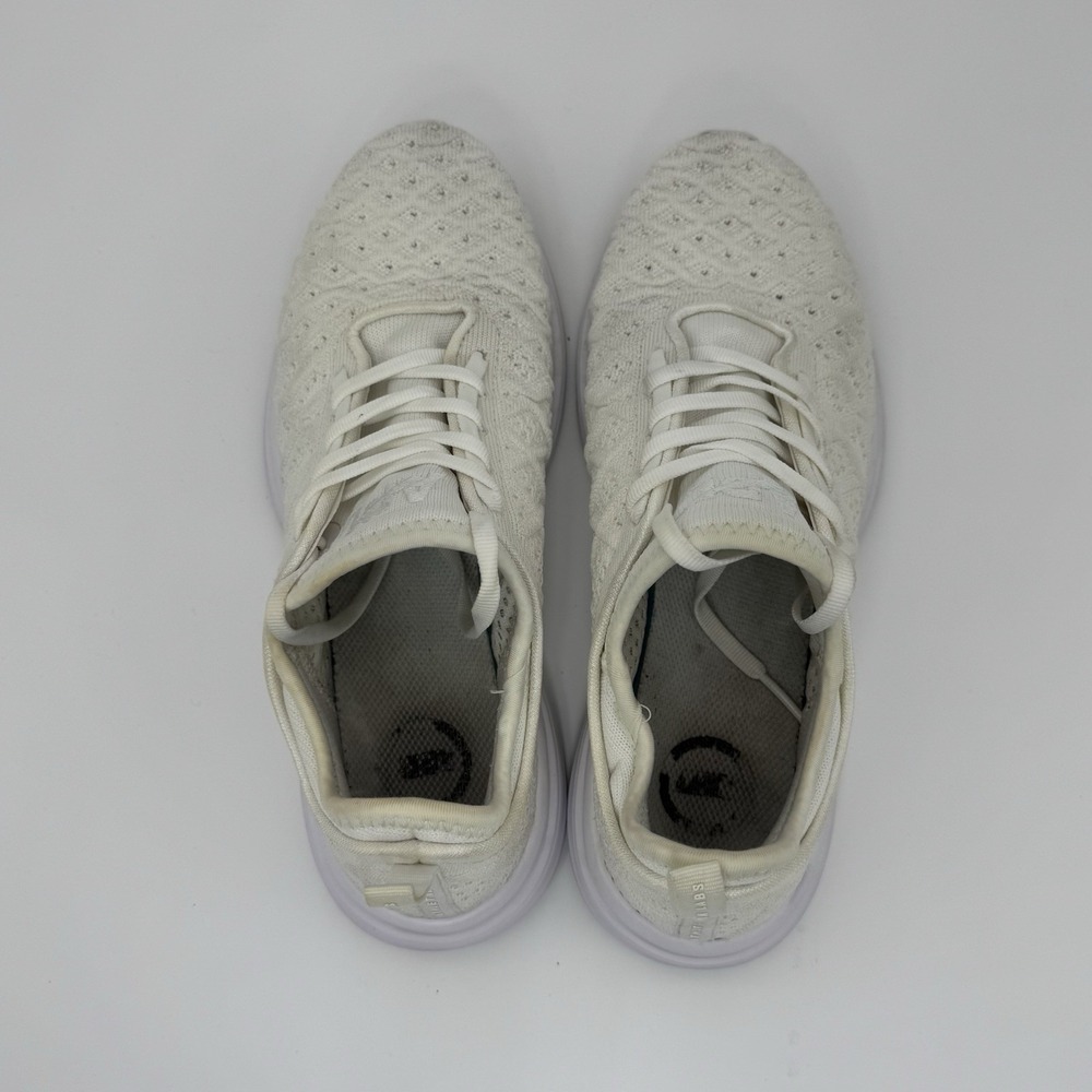 APL Unisex 3D StretchTechloom Phantom Sneaker White Cream US size Women 8.5 Men7 - Picture 5 of 11